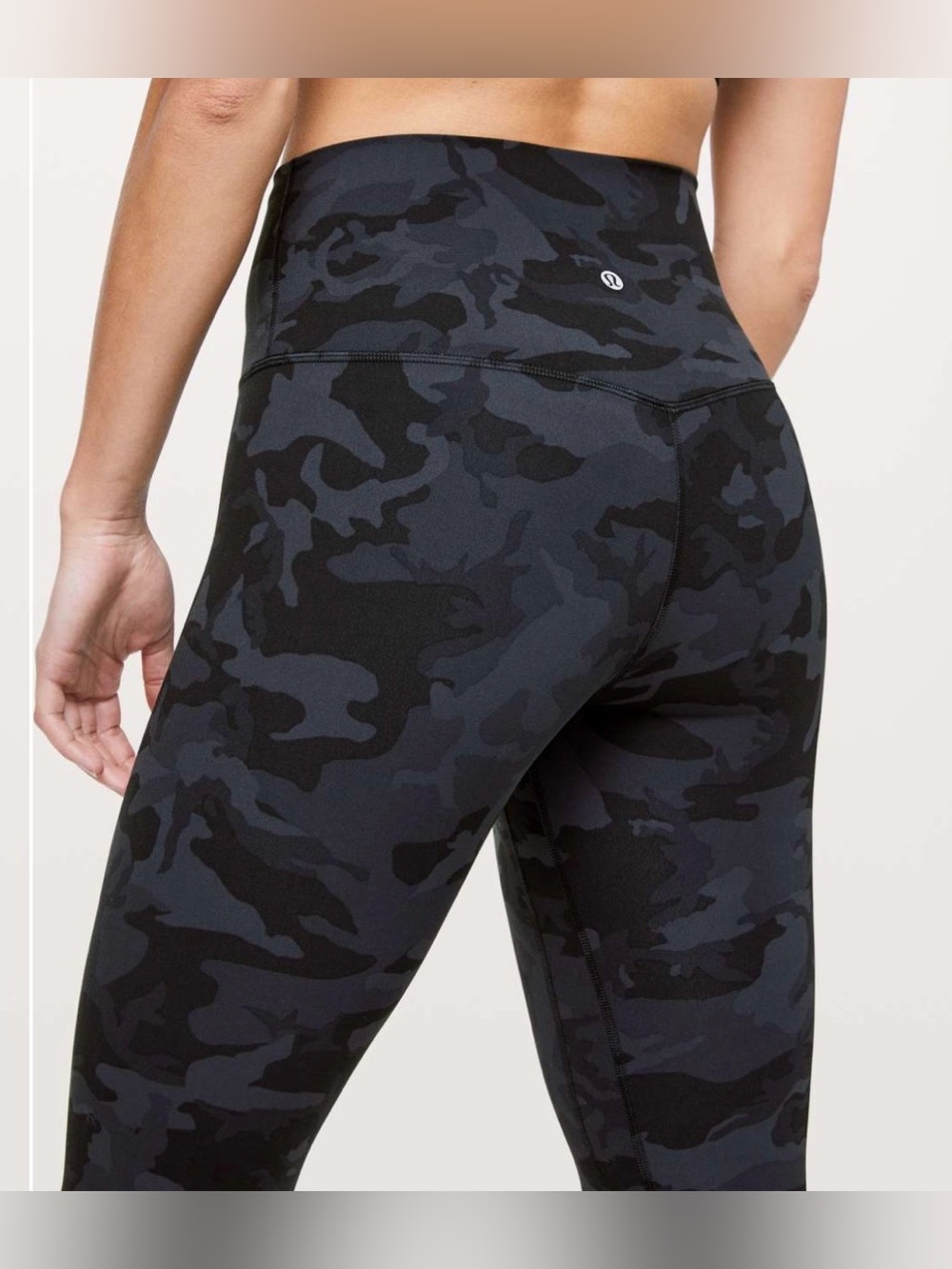 Lululemon Align Pant II *25" Incognito Camo Multi Gray Nulu Stretch Yoga Size 6